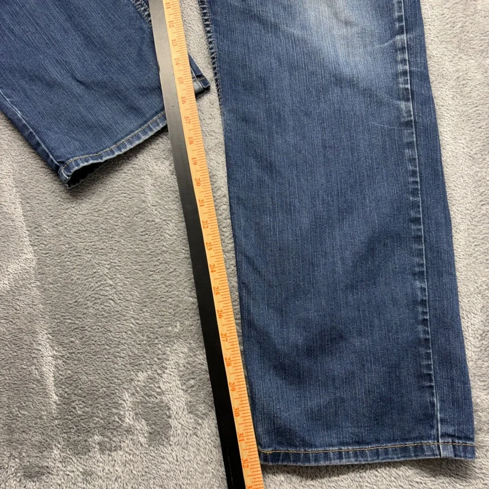 Levi's 514 Straight Fit Jeans Men 33x34 Blue Zip Fly Denim Good Condition
